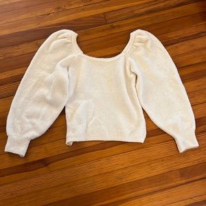 Mango Puffed Sleeve Sweater